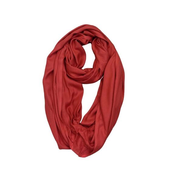 3/$35 World Market Pink Red Infinity Scarf Colorful Neck Fall Winter - Picture 3 of 9